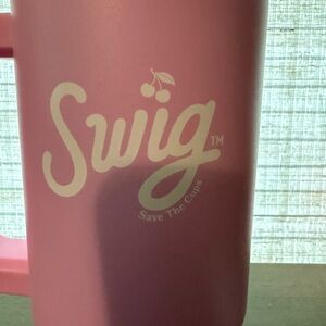 Swig Pink Save the Cups Tumbler 32 oz